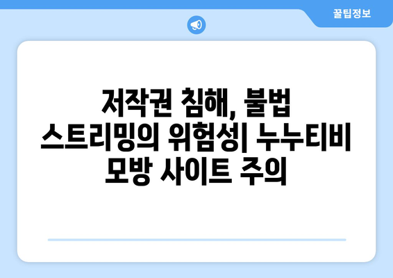 누누티비 모방 사이트의 출현: 주의 요망