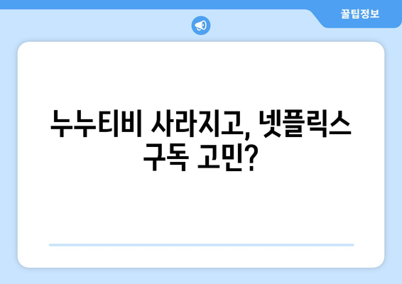 넷플릭스의 대안? 누누티비 폐쇄