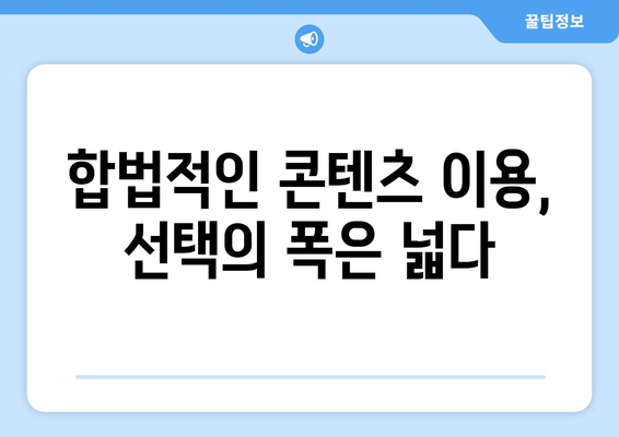 누누티비 대체 티비착: 불법 활동에 대한 처벌 가능성