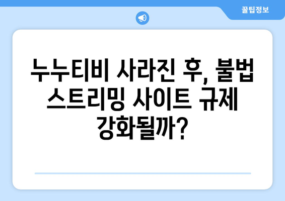 누누티비 종료: 대체 사이트 출현 가능성