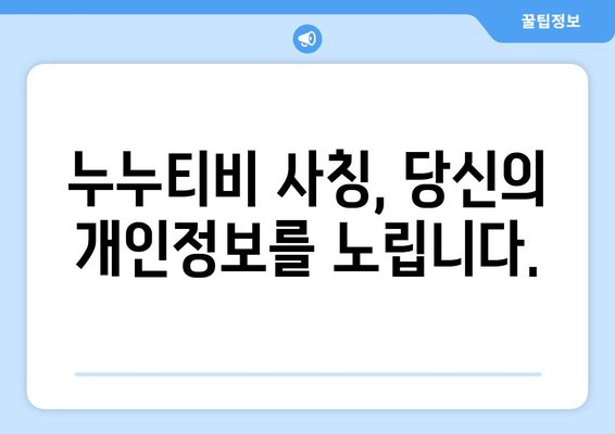 누누티비를 모방하는 사기범의 출몰