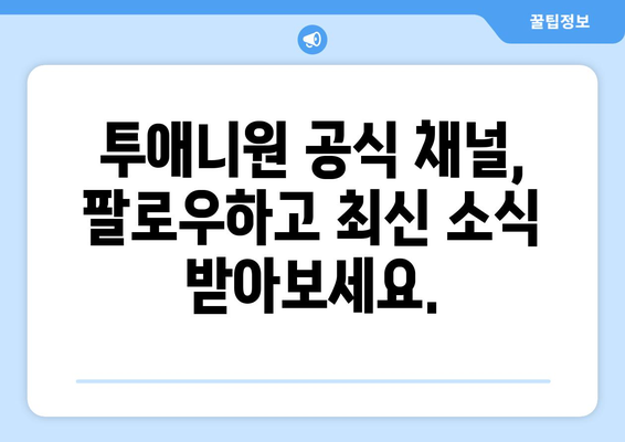 투애니원과 기타 채널에 대한 인증 정보