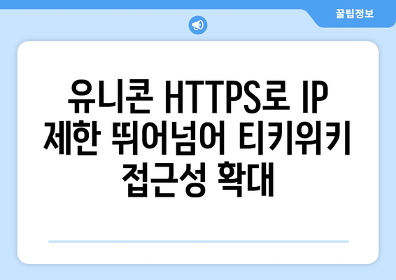 유니콘 HTTPS의 IP 우회 효과와 티키위키 가치 상승