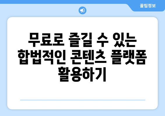 누누티비 대체 방법 탐구: 안전하고 합법적인 옵션