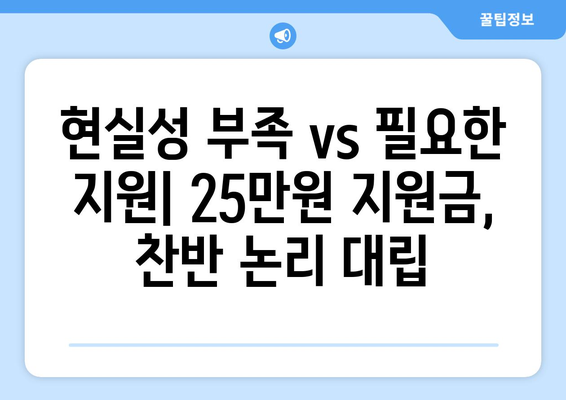 이재명의 25만 원 지원금, 국민 반대 세력 강세