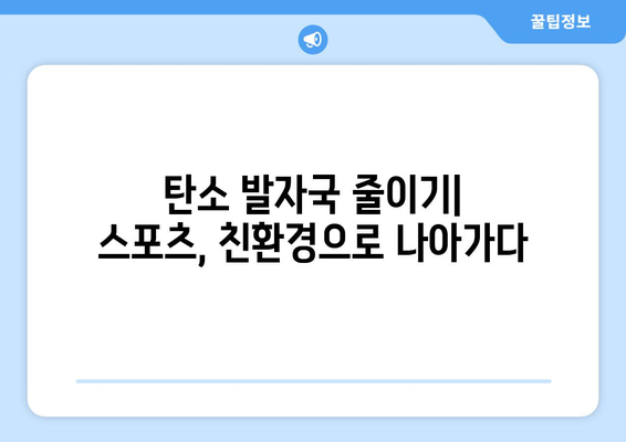 스포츠와 환경