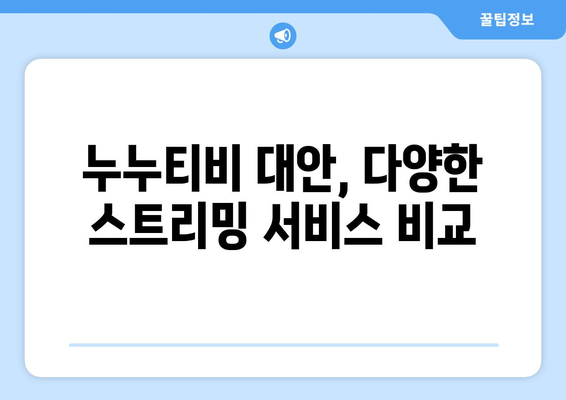 누누티비 대신 해결책 찾기