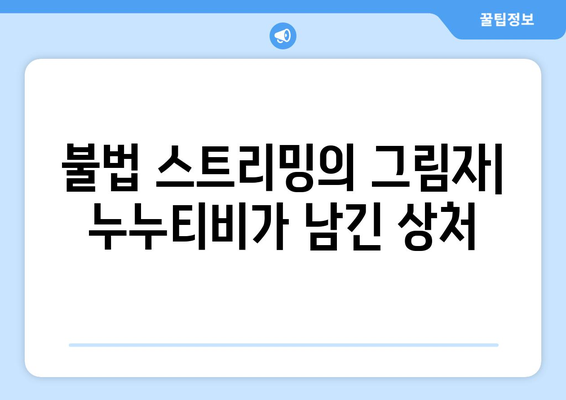 누누티비의 희생: 콘텐츠 산업에 대한 영향