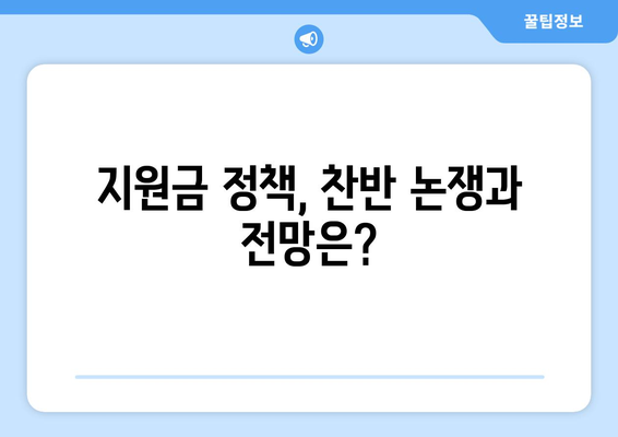 전국민 대상 지급되는 25만원 민생지원금: 자세한 설명