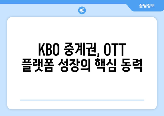 KBO 중계권 흡수로 주목받는 OTT 플랫폼의 트렌드