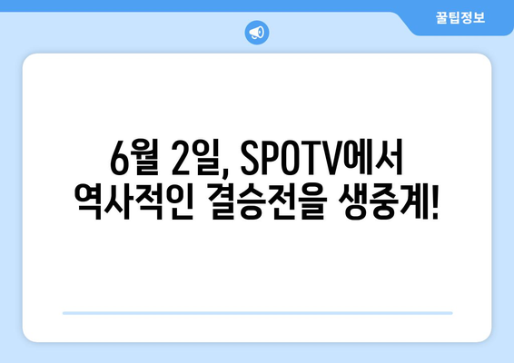 SPOTV 프리뷰: 6월 2일 도르트문트 vs 레알 마드리드 결승전