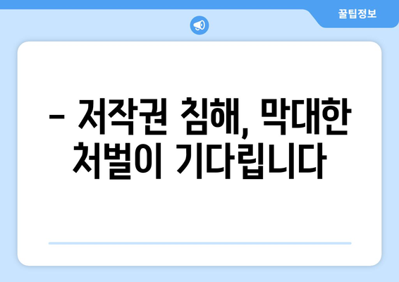 누누티비 사용시 주의사항: 처벌받을 수 있습니다