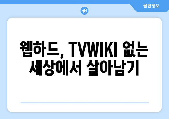 TVWIKI 아닌 웹하드 탐구하기