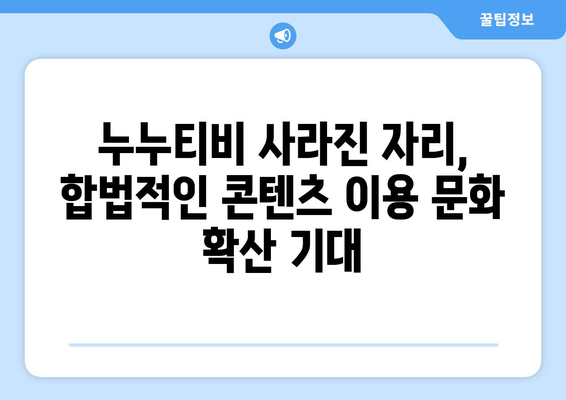 누누티비 종료: 넷플릭스 대안에 어떤 영향을 미칠까?