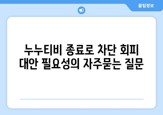 누누티비 종료로 차단 회피 대안 필요성