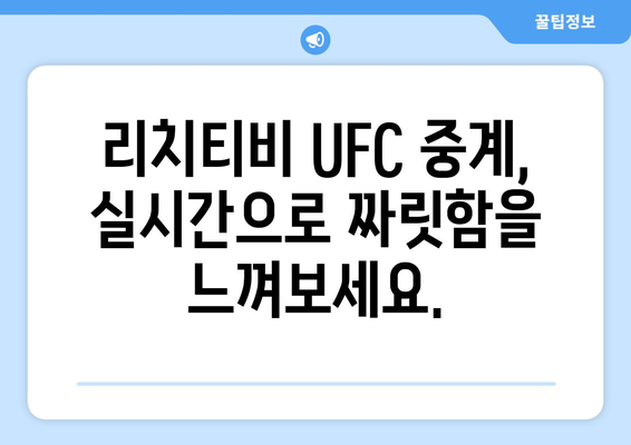 리치티비 UFC 스포츠중계