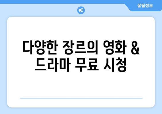 누누티비 대체: 광고 없는 무료 영화 및 드라마 사이트