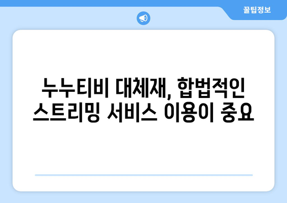 누누티비 대안 사이트 등장 가능성