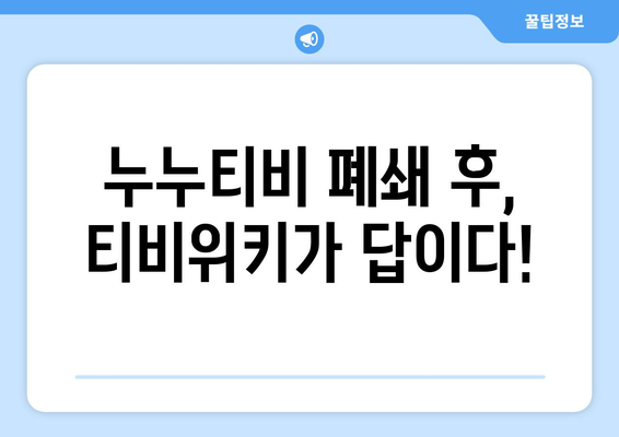 티비위키, 누누티비 강제 폐쇄를 무료로 대체