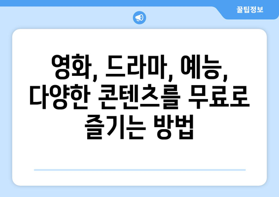 불법 스트리밍 대항전: 누누티비의 대체품 찾기