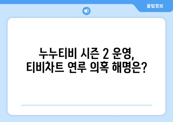 누누티비 시즌 2 운영자, 티비차트와 동일 인물 확인