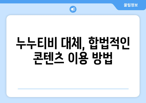 누누티비 처벌과 강화된 대체책