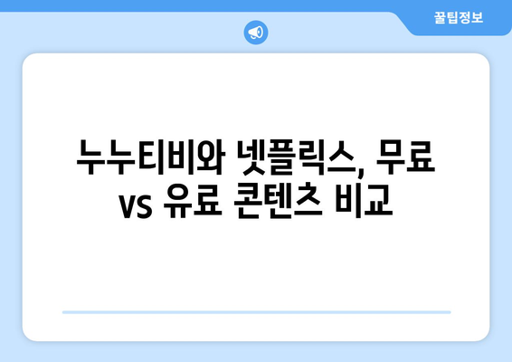 누누티비의 종료: 넷플릭스를 위한 대체책?