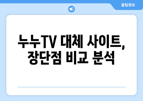 누누TV 대체 사이트: 공짜 TV를 다시 보기 위한 옵션