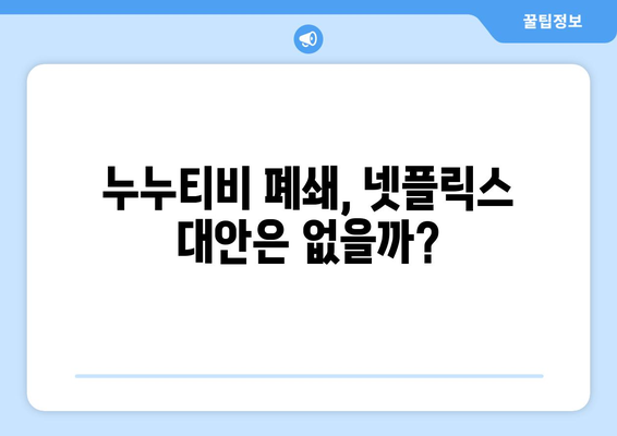 넷플릭스의 대안? 누누티비 폐쇄