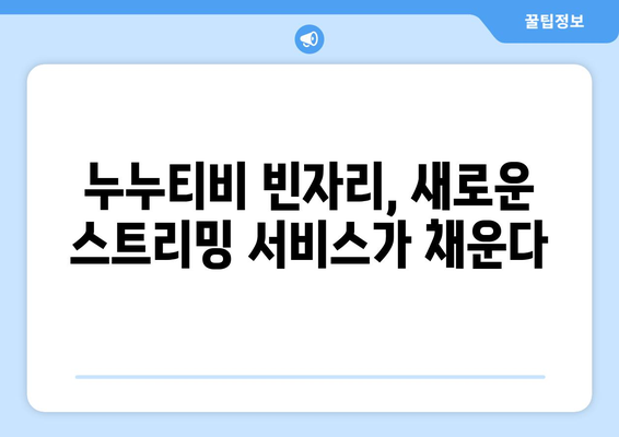 누누티비 종료 후 빈 공간 채우기: 새로운 스트리밍 서비스의 등장