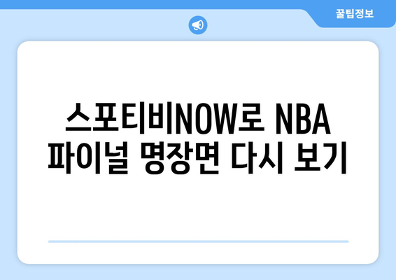 스포티비NOW NBA 파이널 생중계 관람 후기