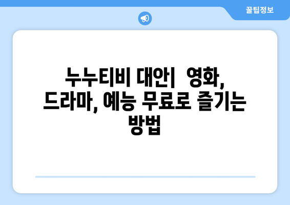 누누티비 대체 방법 안내: 합법적이고 안전한 콘텐츠 접근