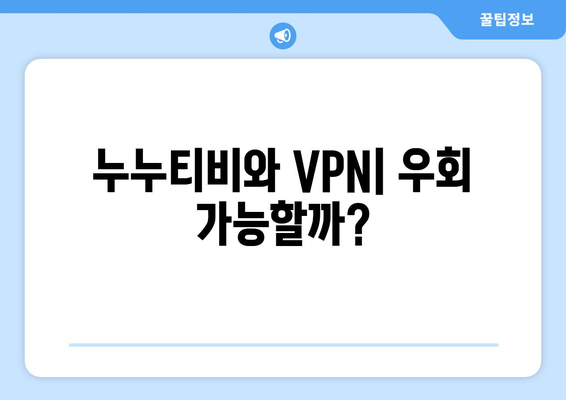 누누티비 대체 VPN 우회와 불법 처벌