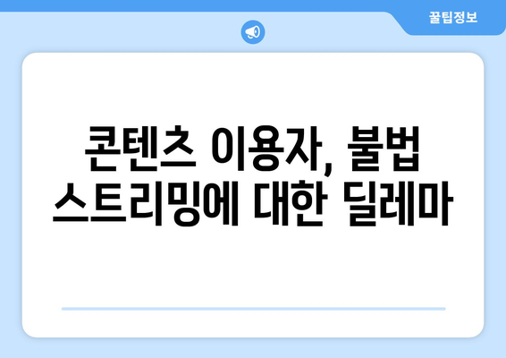 제2의 누누티비 등장? 불법 스트리밍 사이트 근절에 따른 과제