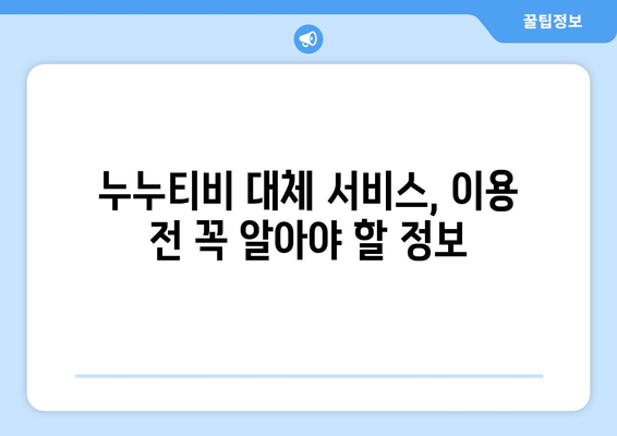 누누티비 후속 서비스 사용 후기