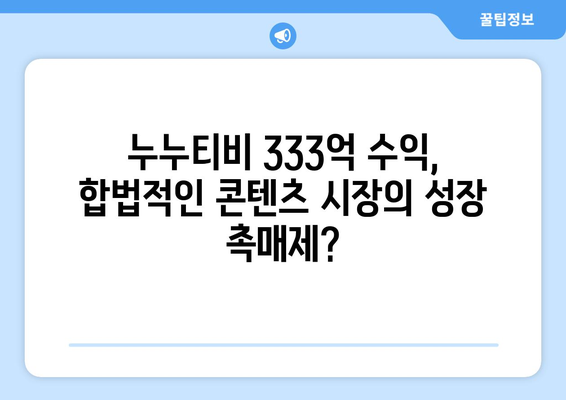 누누티비 종료 이후 333억 수익: 다른 서비스 도래