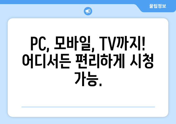 누누티비 대신 공짜 TV: 대체 사이트 소개