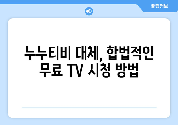 누누티비 대체: 공짜 TV 옵션