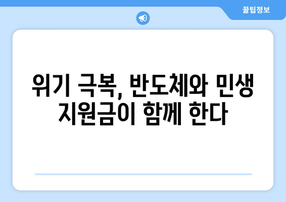 반도체와 민생 지원금, 경제 살리기 대책