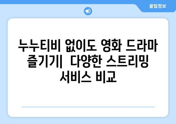 누누티비의 대안을 찾는 방법