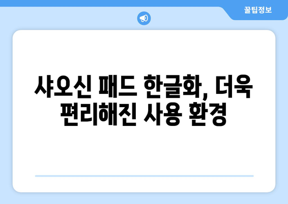 구글 앱·유튜브·누누티비 등 동영상 시청 가능, 샤오신 패드 한글화