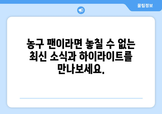 스포츠티비: 농구에 대한 당신의 열정을 불태우는 곳