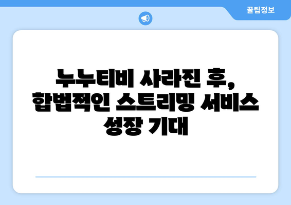 누누티비 종료 자진: 대체 사이트의 출현