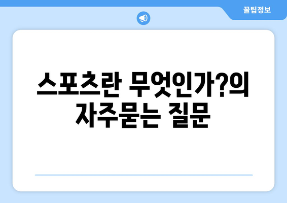 스포츠란 무엇인가?