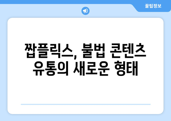 짭플릭스: 누누티비 대체로 오는 OTT 콘텐츠 우회