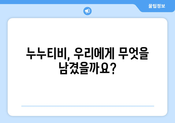 누누티비 설명 및 대체 채널 부족