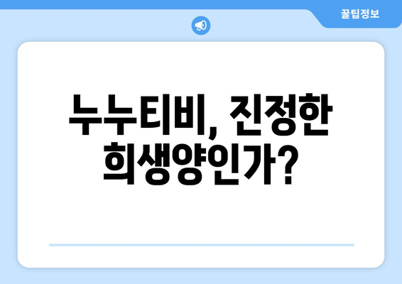 누누티비의 희생양적 역할에 대한 의문 제기