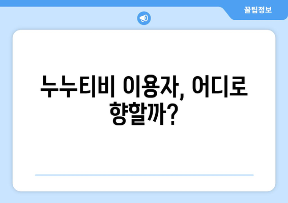 누누티비 종료: 대체 서비스 출현 가능성