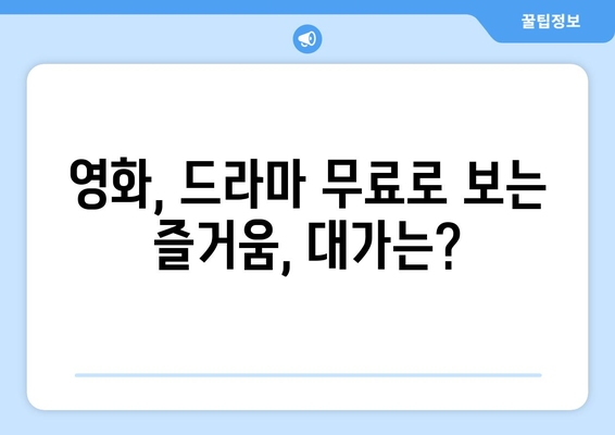 저작권 위반 주의: 불법 스트리밍 사이트 사용 시 처벌 위험