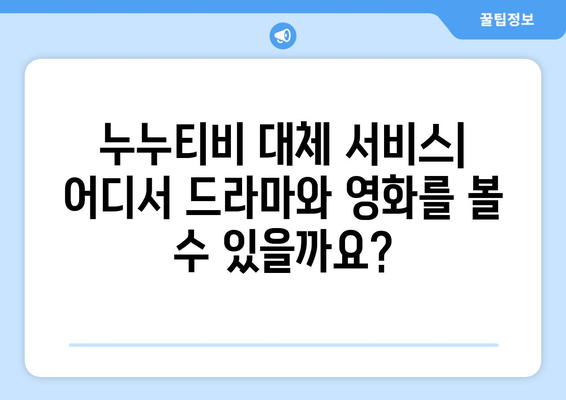 누누티비 대체 이유와 해결 방법